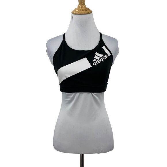 Adidas Flow Freely Disrupt 2.0 Sports Bra Women S Small Cutout Strappy Back Tank - Picture 1 of 11